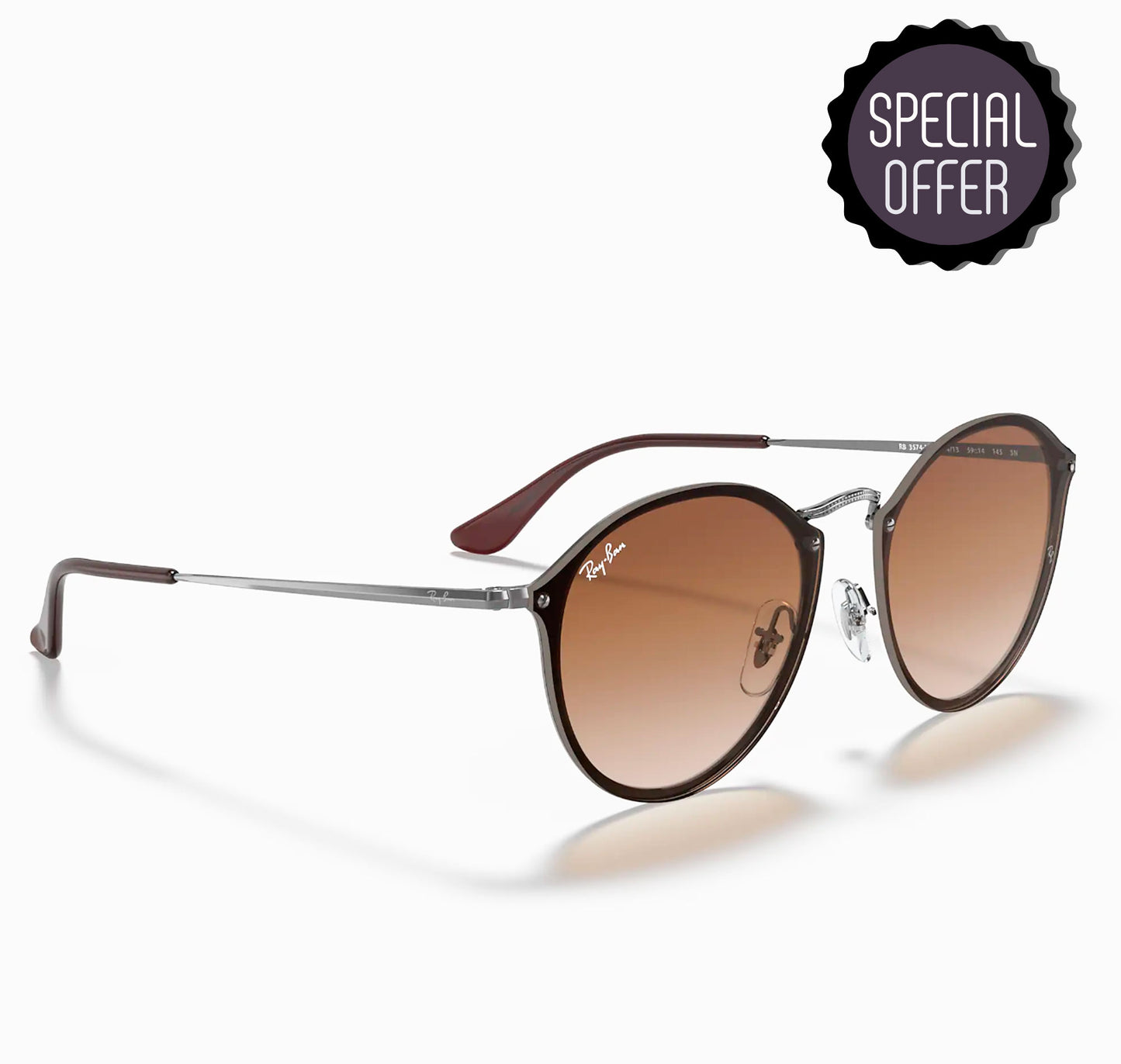 Rayban 3574N Blaze 3574 004/13 Marco Cafe Lente Cafe Talle M Gafas De Sol
