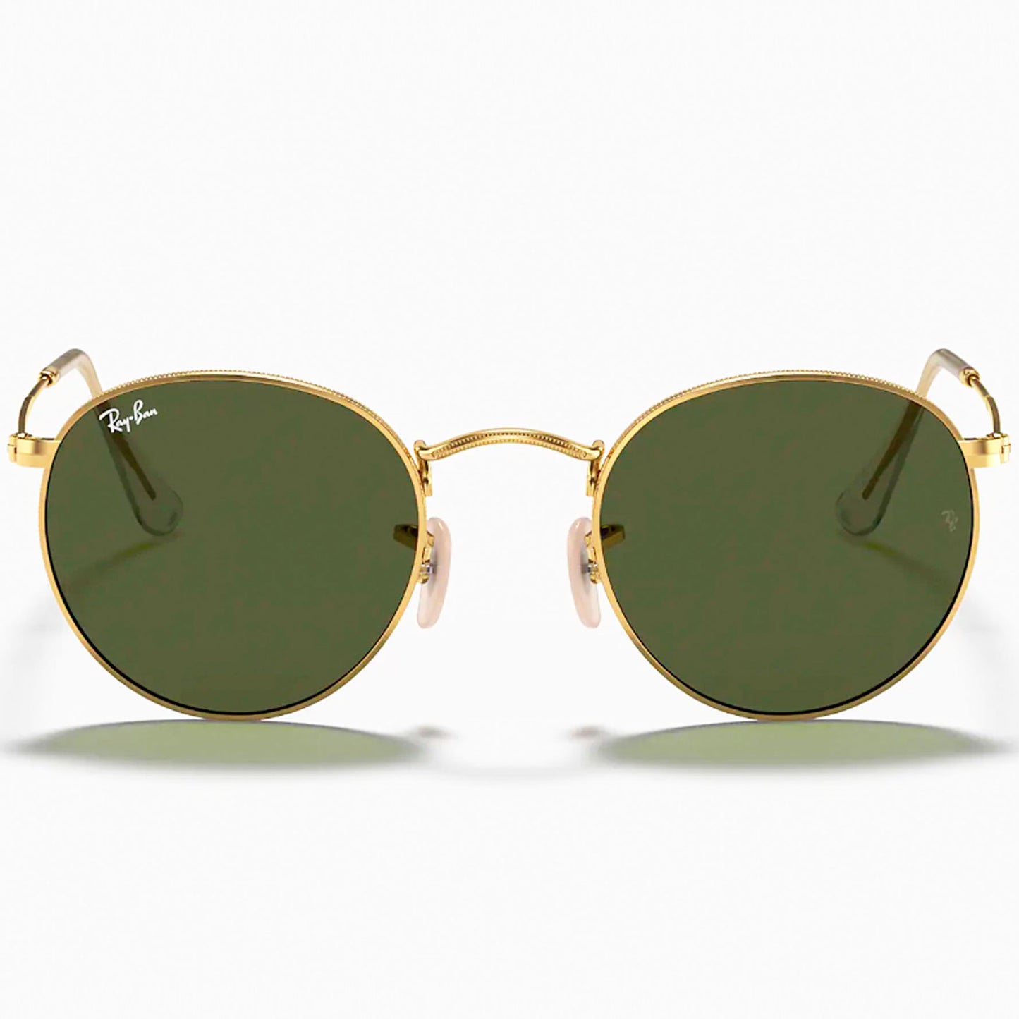 Gafas De Sol Rayban Round Rb3447 001 50 Marco Dorado Lente Verde Talla M
