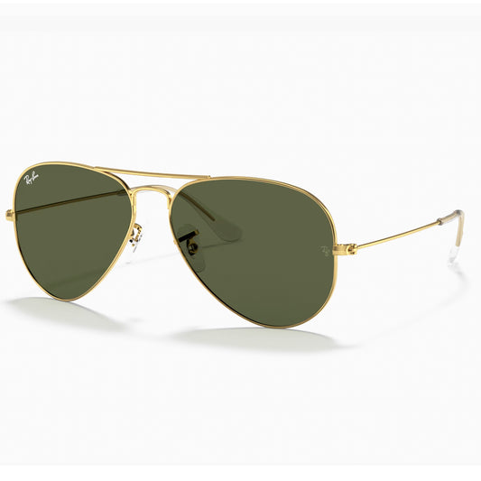 Ray Ban 3025 L0205 Marco Dorado Lente Verde de 58mm